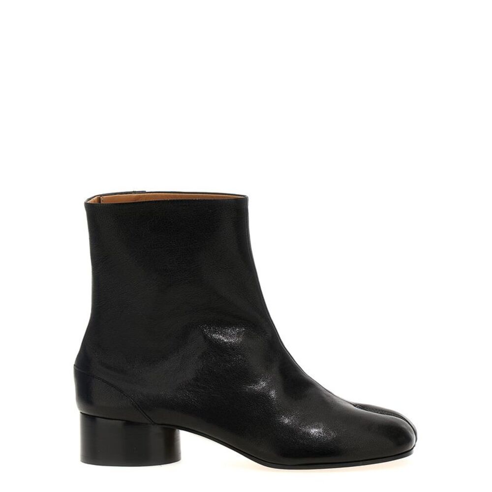 Maison Margiela Black Lamb Leather Ankle Women's Boots
